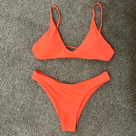 Orange Bikini Swimsuit - Picture 1 of 4